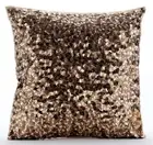 Couch Cushion Case Gold 16"x16", Room Decor Silk Abstract - Shocker Gold