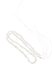[SHINEOFI] Baroque Pearl Beads Irregular Freshwater Loose Beads for DIY Jewelry Making Artistic Crafting and Accessories for Women Convenient Horizontal Hole Design