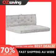 Pallet sofa cushions grey cotton soft comfortable 120x80 2 pcs 3636