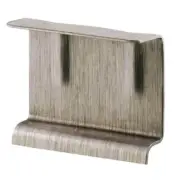 Spline Channel Pull Tabs Easy to Install Stamped Aluminum Gray (100-pack)