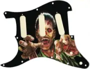 Pickguard Stratocaster Graphic LEFT HANDED to fit Fender 11 Hole Zombie 3