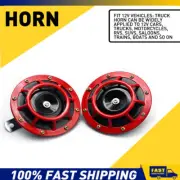 2Pcs Super Horn 12V 110DB Super Loud Horn Snail Motorcycle Car Truck Boat Train (for: Mini)