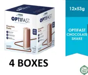4 X OPTIFAST VLCD Shake Coffee Flavour (12's x 53g) Weight Loss Meal Replacement