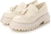 [EVOL] (イーボル) Evor Pearl Koba Quilted Tassel Loafers Women's, IV, 23.5 cm