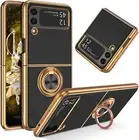 For Samsung Galaxy Z Flip 4 / Flip 3 Shockproof Hybrid Case Cover + Ring