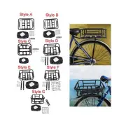 Bike Rear Basket Luggage Rack Heavy Duty Metal Takeaways Carrier Bicycle Rear