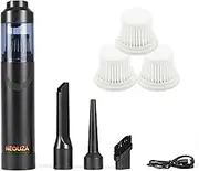 NEOUZA Handheld Vacuum Cleaner, Coffee Powder Dust Cleaner, Bar Counter Brush,Coffee Brush, High Suction Mini Home Appliances Cleaning Tools (4 Filters)