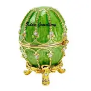Buy 5 Get 1 FREE Cute Keepsake Trinket Crystal Jewellery Box EGG Shape JB11219