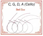 New Paititi Cello String Set 1/2 Size Cello Premium Quality Steel Core Ball End