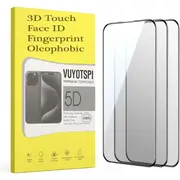 3 Pack Super Tempered Glass HD Screen Protector For iPhone 16 Pro Max 6.9 inch