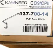 Kawneer Push Pull Set - Clear Anodized Finish