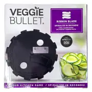 Veggie Bullet Spiralizer Ribbon Blade with Case, Steel Cutter VBR-U0204