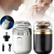 2 in 1 Mini-Shave Electric Shaver Nose Beard Clipper Men Razor USB Rechargeable