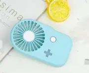 Creative Portable Game Console Mini Fan USB Rechargeable Portable Handheld Hanging Neck Fan-White