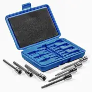 7PC Extra Long Hex Allen Bit Socket 3/8" DR Standard SAE with Storage Case Set