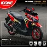 ICONE PROJECT 貼紙 HONDA VARIO LED 2015-2017 全身最新設計打印質量代碼 37