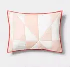 Hearth & Hand with Magnolia Kids Girl Triangle Pillow Bed Sham PINK NWT