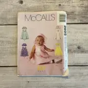 McCalls 2605 Sewing Pattern Sleeveless Dress Hat Sundress Infant S-XL UNCUT