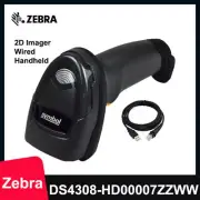 Zebra DS4308-HD00007ZZWW 2D Corded Handheld Barcode Scanner USB Kit with Cable