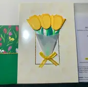 Thinking of You Multi-purpose Card Stunning Pop out Bouquet By Designer Burgoyne