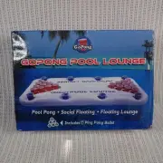 Go Pong Social Floating Pool Lounge Beer Pong Game in the Box