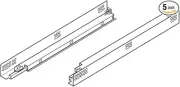 Pro Pack of 5Pcs, Tandem Plus Blumotion 563F Drawer Runner For Face Frame, 21" D