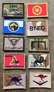 Australian Army Iraq Afghanistan Etc Mixed Patch Collection x10