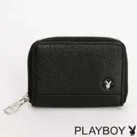 在飛比找momo購物網優惠-【PLAYBOY】零錢包 Macho系列(黑色)