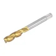 M8 x 1 High Speed Steel Titanium Plated Machine Spiral Flute Thread Tap