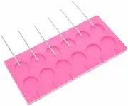 AIMALL Round Silicone Lollipop Mould, 12-Capacity Candy Mold with Sticks Set for DIY Hard Candy, Cake Pops, Chocolate, and Suckers, Food-Grade Non-Stick Silicone
