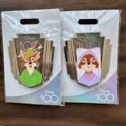 Destination D23 MOG WDI Disney 100 LE 300 Pin: Robin Hood & Maid Marian