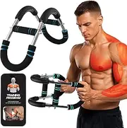 Twister Arm Trainer 40–100 lbs – Adjustable Chest, Arm & Upper Body Workout Bar for Home Gym Strength Training – Silent Resistance Power Twister by GOHOMELY