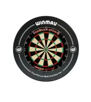Formula Sports Micro Band 3 Dart Board and Winmau Printed Black Dartboard Sur...