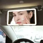 Three Gear Adjustment LED Makeup Mirror Dimmable Sun Visor Plate Mirror