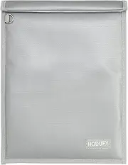 araday Bag (15 x 10 inches), Faraday Bags for Phones & Key Fobs, Faraday Cage, Fireproof & Water Resistant Bag, Anti-Theft Pouch, Anti-Hacking Case Blocker (Grey)