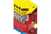4x UHU Instant Gel Super Glue 3G Ultra Fast