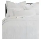 Crate & and Barrel Twin PENINSULA Duvet Cover-NIP & Euro Sham-NWOT-WHITE