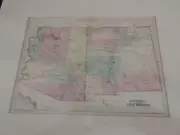 1881 Bradley Map of New Mexico and Arizona with Certificate of Authenticity