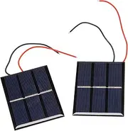 Daiilg 2 pcs 1.5V 400mA 80x60mm Micro-Mini Power Solar Cells For Solar Panels - DIY Projects - Toys - Battery Charger
