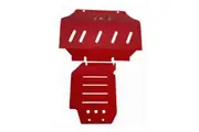 Red Bash Plate Front Sump Guard 3mm for Ford Ranger PX 1 2 3 MK Ute 2012-2022