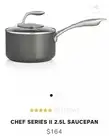 Brand New Tupperware Chef Series II 2.5L Saucepan With Glass Cover