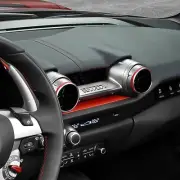 Genuine Ferrari 812 Superfast BLACK Air Vent Rings Kit #70005002