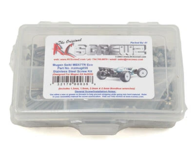 RC Screwz Mugen MBX7TR ECO 1/8th Truggy Stainless Screw Kit [RCZMUG035]