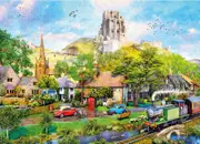 Gibsons - Below Corfe Castle Puzzle 1000pc