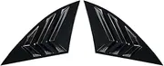 Compatible For Mercedes Benz GLC Class AMG X253 GLC200 GLC260 300 2015-2022 Car Accessories Rear Window Triangle Shutters Louver Trim Cover(Gloss Black)