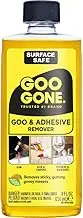 Goo Gone Original Liquid - Surface Safe Adhesive Remover – Safely removes Stickers, Labels, Decals, Residue, Tape, Chewing Gum, Grease, Tar – 8 oz.