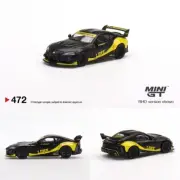 MINI GT 1:64 GR Supra LB-Works Matte Black Diecast Model Car in box