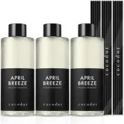 COCODOR Reed Diffuser Oil Refill/April Breeze/6.7Oz(200Ml)/3 Pack/Aroma Therapy,