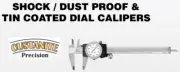 0-12" SHOCK/DUST PROOF & TIN COATED DIAL CALIPERS ITEM NO. PR2155012(GI-642-162)