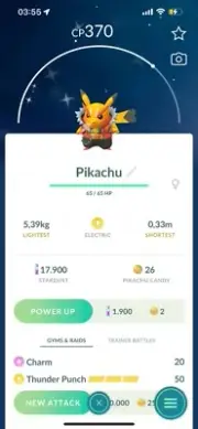 Shiny Pikachu Rockstar Costume Rock Star - Traded - Read Description